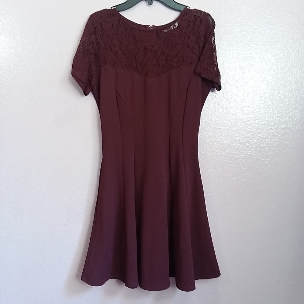 Burgandy Dress | Speechless - Picture 1 of 3